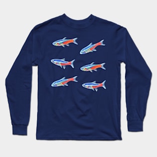 Neon tetra set Long Sleeve T-Shirt